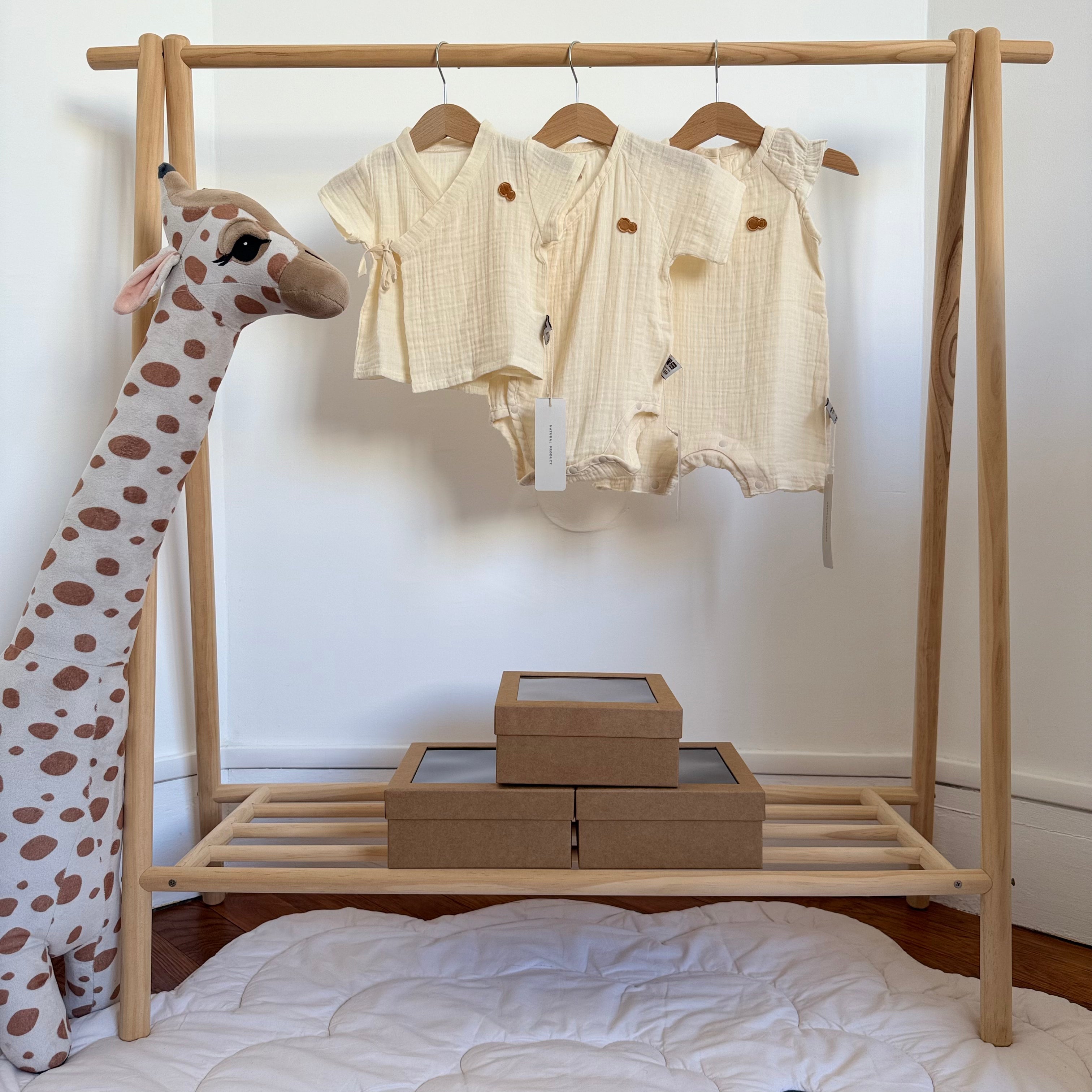 Coffret cadeau naissance gaze de coton